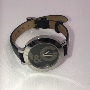 D&g Dolce & Gabbana Hoop-La Silver LoBlack Dial DW0520 Authentic 6” - 8.2”